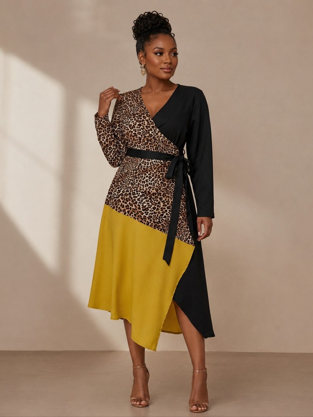 Shein Wrap Belted Dress